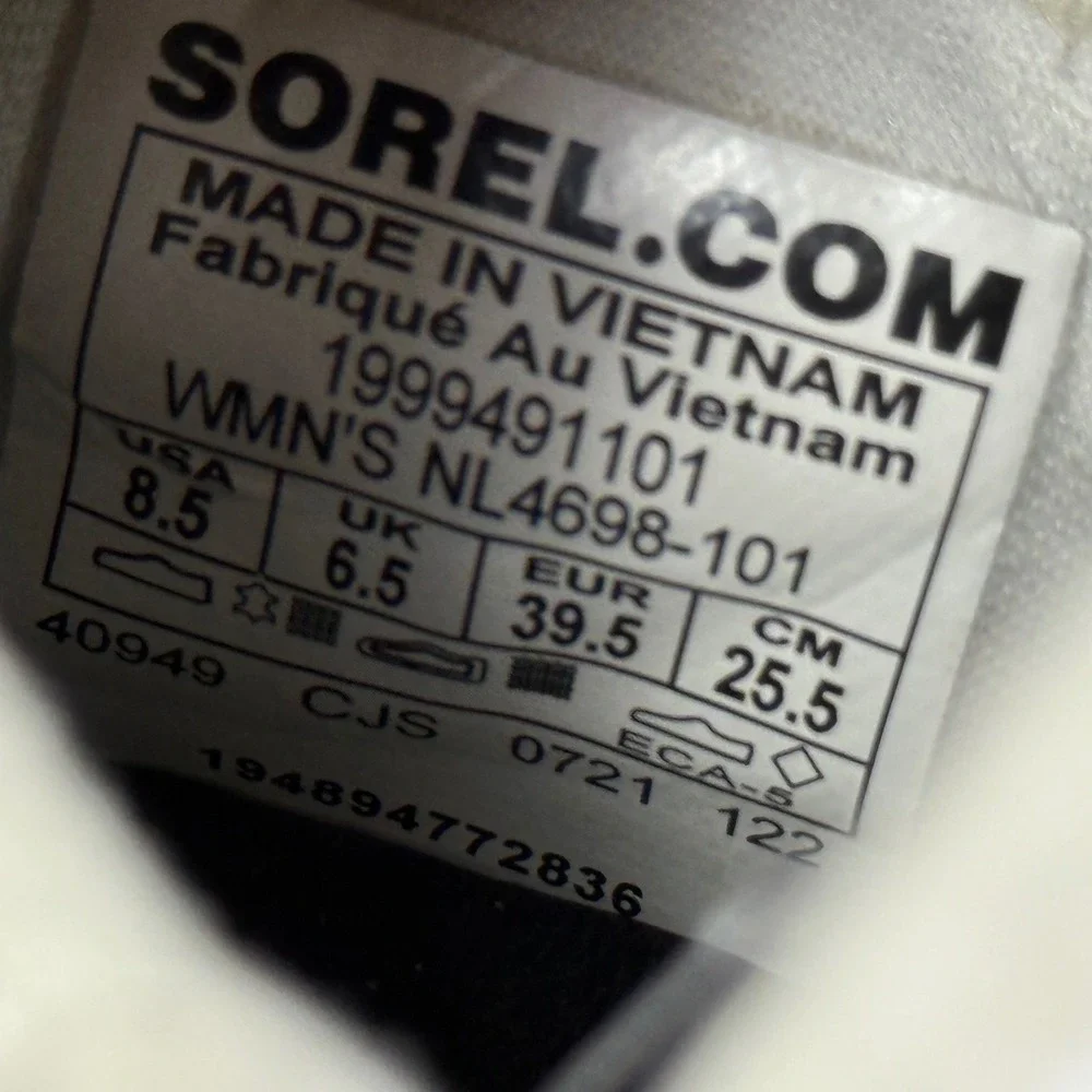 Sorel Womens Kinetic Impact Slip On Sneakers Walking Shoes‎ White 8.5